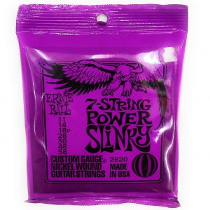 Cuerdas de nickel para guitarra eléctrica 11/58 - Siete piezas - Ernie Ball